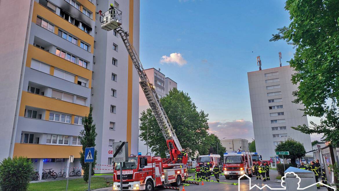 03.07.2022 – Wohnungsbrand in Hochhaus