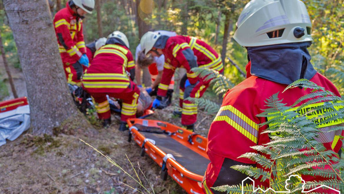 Verunfallte Mountainbiker am Schellenberg gerettet